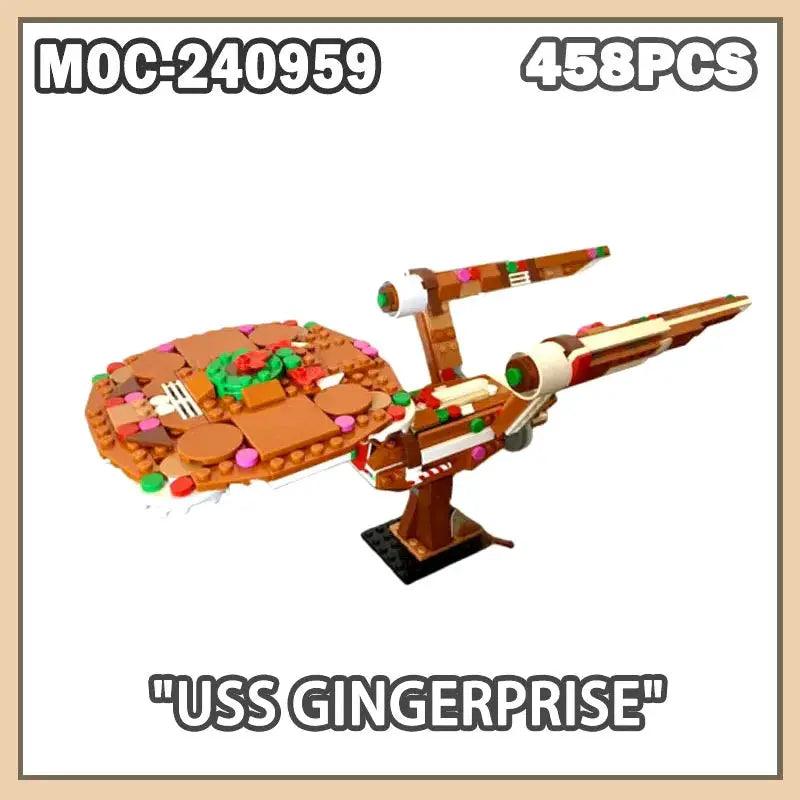  Gingerbread Space Fighter Building Blocks 458 PCS Fun -  ToylandEU™