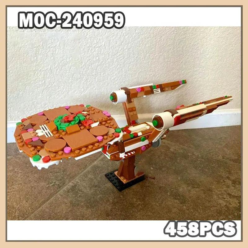  Gingerbread Space Fighter Building Blocks 458 PCS Fun -  ToylandEU™