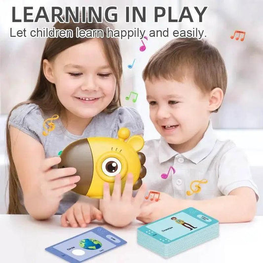 Giraffe Flash Card Reader Sight Words Language Games Learning English Russian Machine Kids Early Education Toy for Toddlers Gift -  ToylandEU™