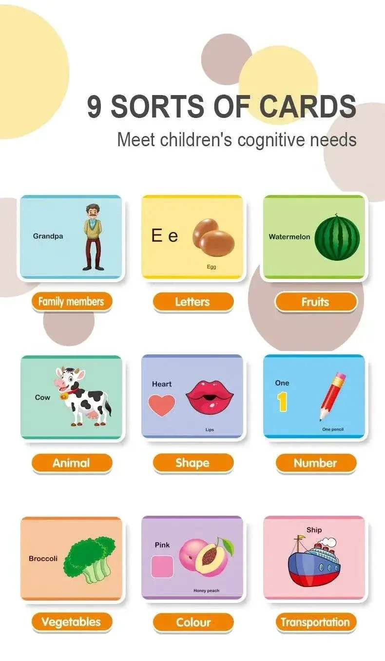 Giraffe Flash Card Reader Sight Words Language Games Learning English Russian Machine Kids Early Education Toy for Toddlers Gift - ToylandEU