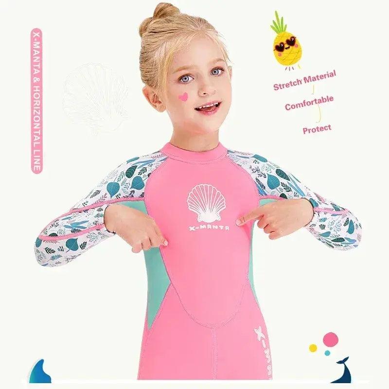  Girls 2.5mm Neoprene Wetsuit Long Sleeve UV Protection -  ToylandEU™
