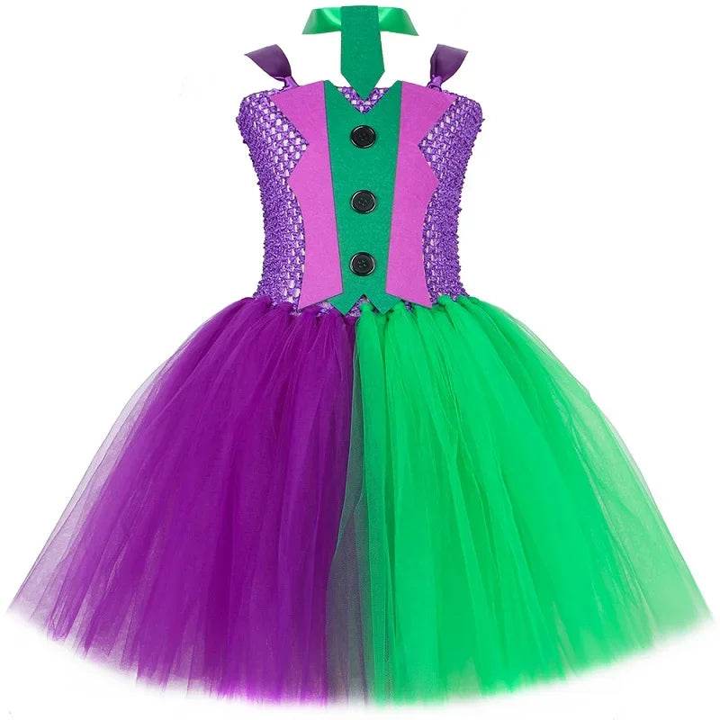Girls' Bat Joker Tutu Costume - Fun Halloween & Carnival Dress - ToylandEU
