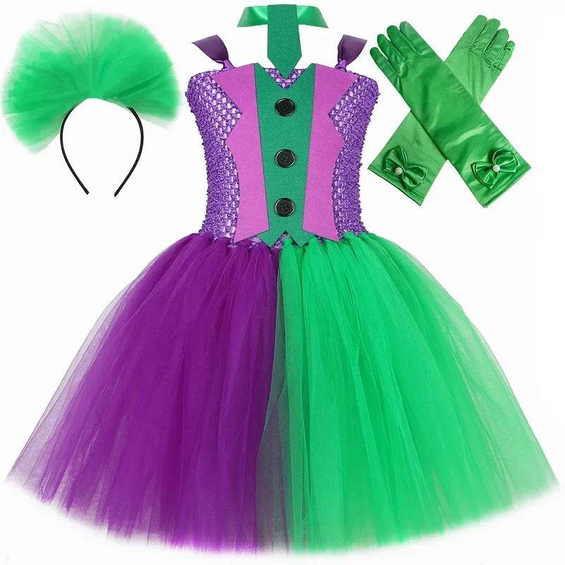 Girls' Bat Joker Tutu Costume - Fun Halloween & Carnival Dress - ToylandEU