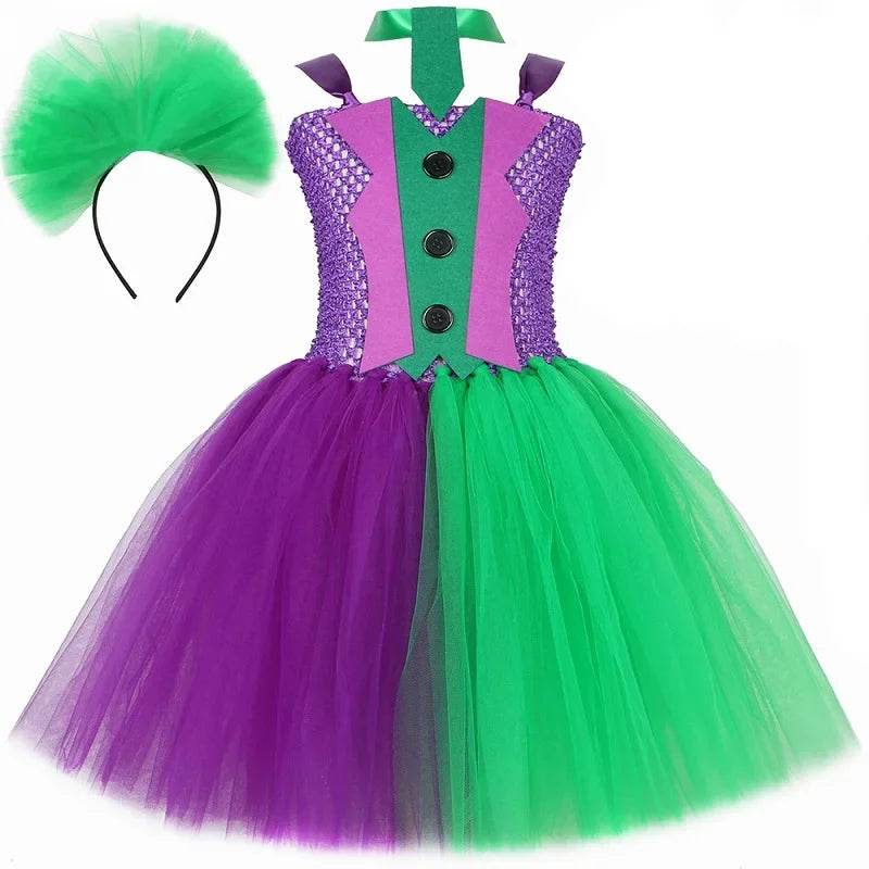 Girls' Bat Joker Tutu Costume - Fun Halloween & Carnival Dress - ToylandEU