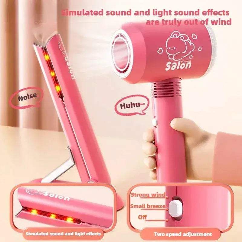 Girls Beauty Salon Kit Playset For Realistic Pretend Hairstyles - ToylandEU