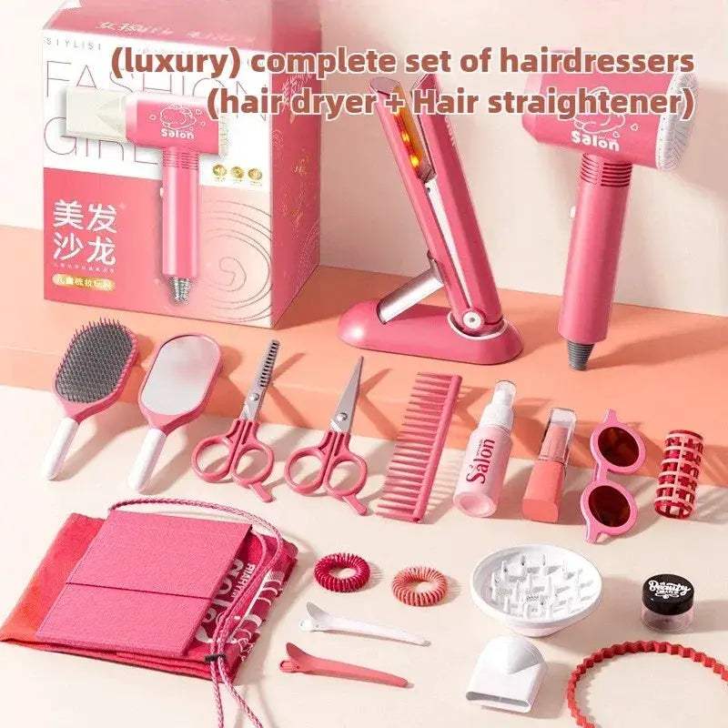 Girls Beauty Salon Playset With Realistic Hair Dryer - ToylandEU