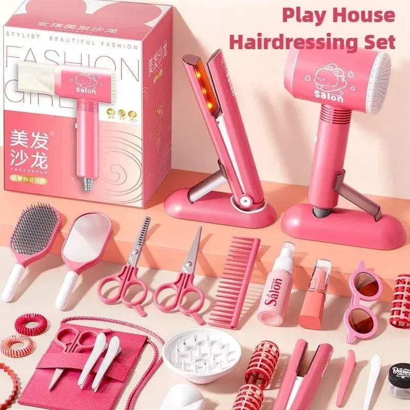 Girls Beauty Salon Playset With Realistic Hair Dryer - ToylandEU
