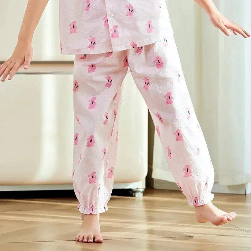  Girls Cotton Sleep Pants Soft Breathable Loungewear -  ToylandEU™
