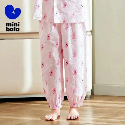  Girls Cotton Sleep Pants Soft Breathable Loungewear -  ToylandEU™