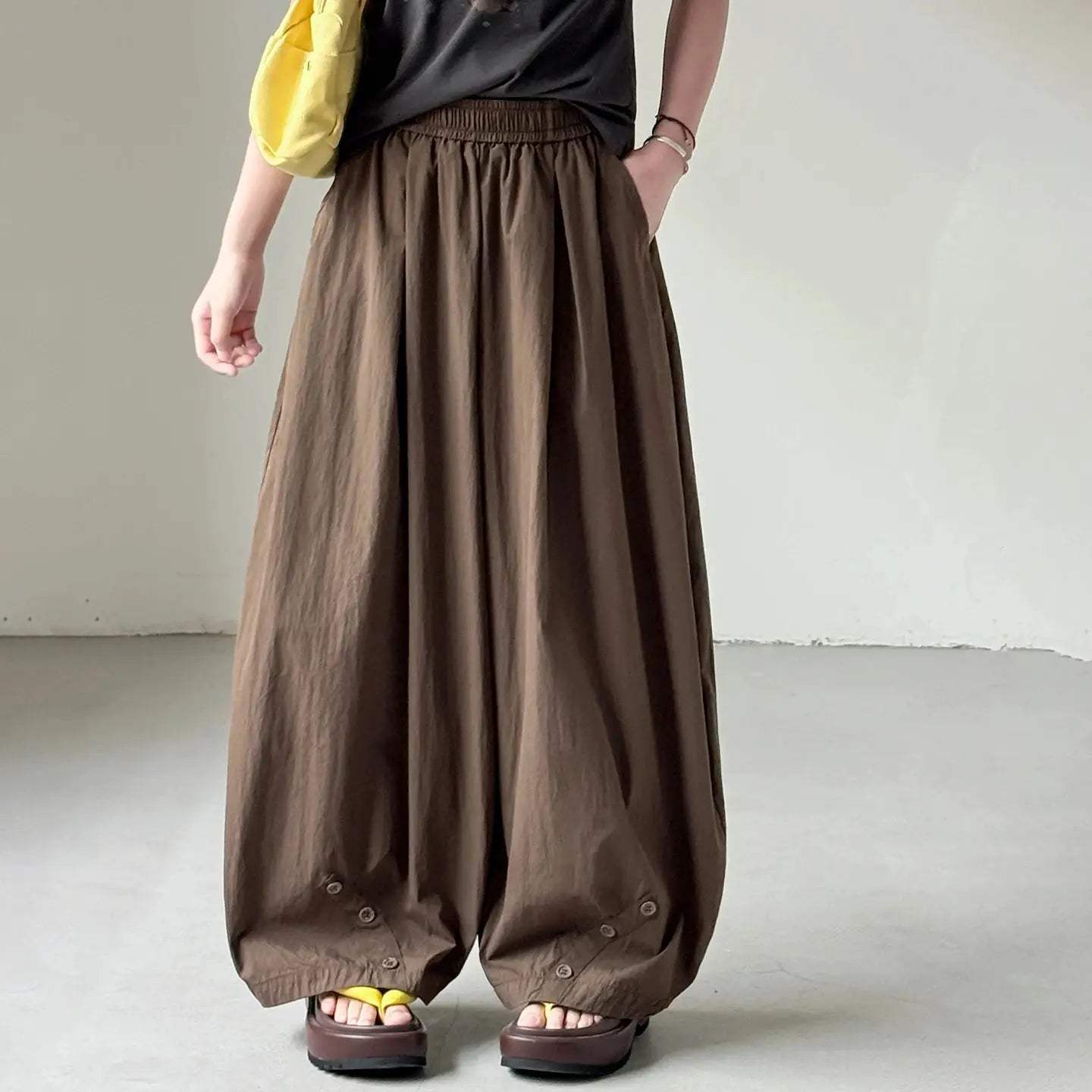  Girls Elastic Waist Wide Leg Pants Korean Style Comfort -  ToylandEU™