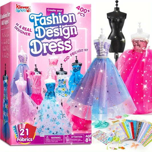Girls Fashion Design Craft Kit With 3 Mannequins Bundle