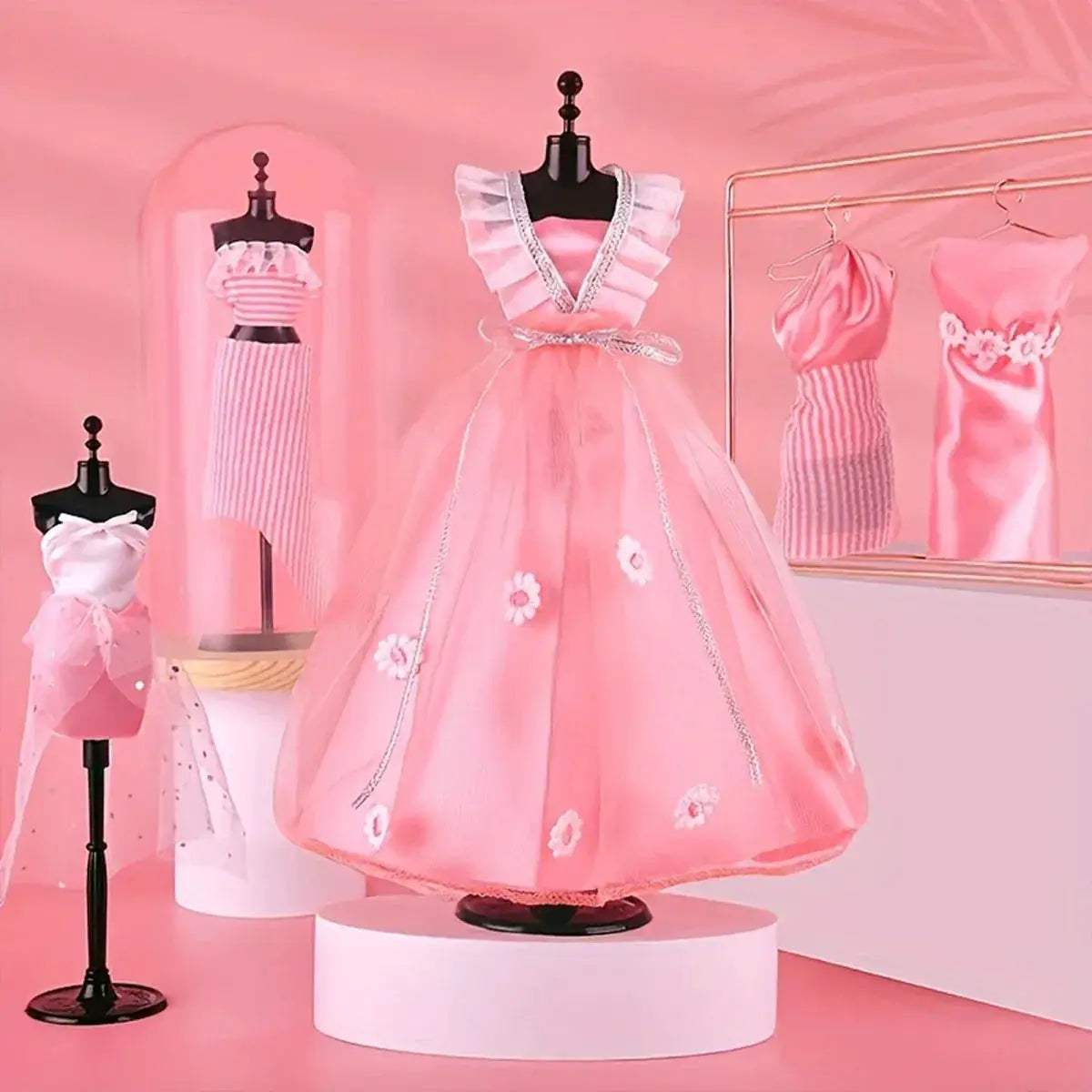 Girls Fashion Designer Kit DIY Paste Art Craft Creative Gift - ToylandEU