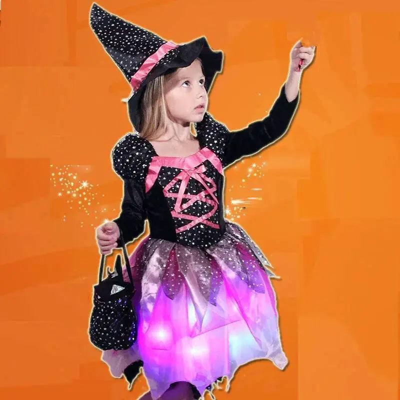  Girls' Glow-in-the-Dark LED Witch Dress for Halloween & Cosplay -  ToylandEU™