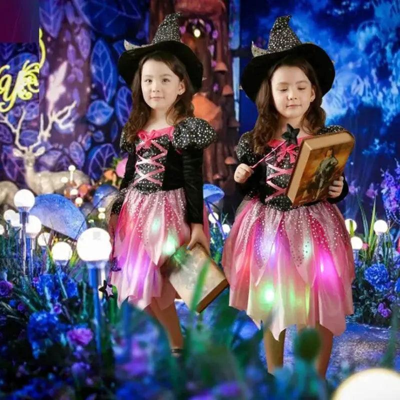  Girls' Glow-in-the-Dark LED Witch Dress for Halloween & Cosplay -  ToylandEU™