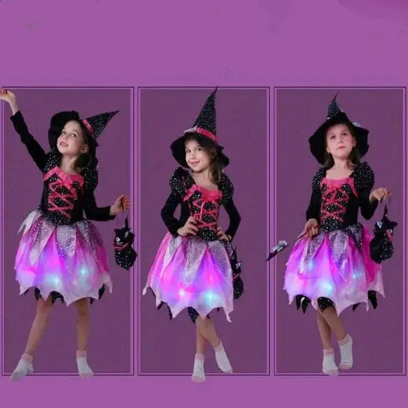  Girls' Glow-in-the-Dark LED Witch Dress for Halloween & Cosplay -  ToylandEU™