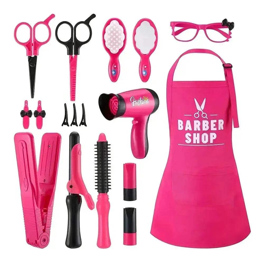 Girls Hairdresser Kit With Accessories And Apron For Creative Play - ToylandEU