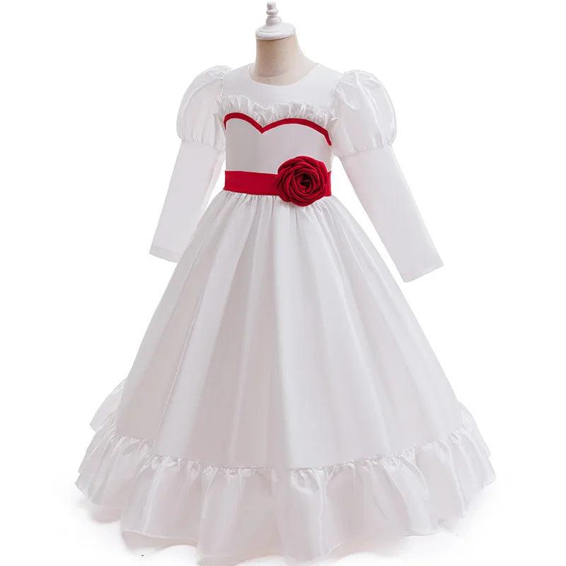 Girls Halloween Costume | Annabelle White Dress | Toylandeu™
