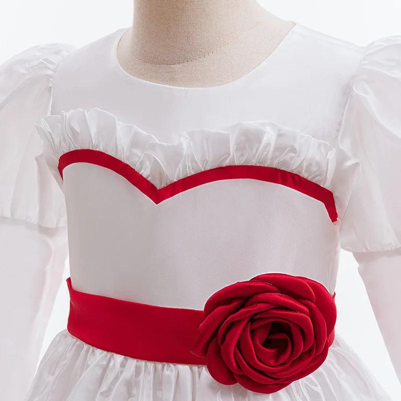 Girls Halloween Costume | Annabelle White Dress | Toylandeu™