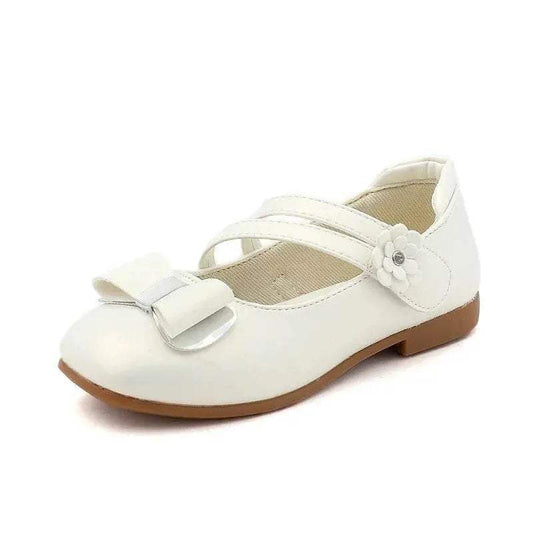  Girls Leather Shoes Kids Princess Bowtie Flats Soft Dance -  ToylandEU™