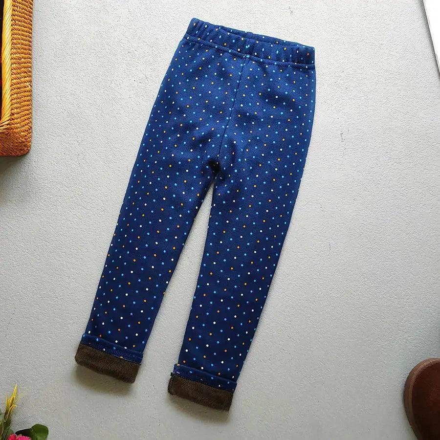  Girls Leggings Floral Print Thick Warm Winter Cozy -  ToylandEU™