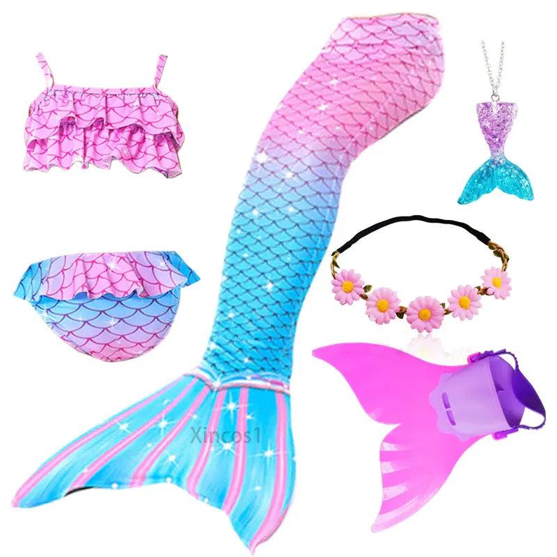 Girls Mermaid Tail Costume | Swimmable | Toylandeu™