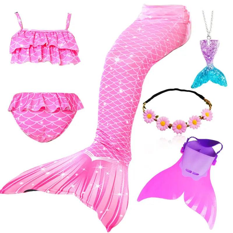 Girls Mermaid Tail Costume | Swimmable | Toylandeu™