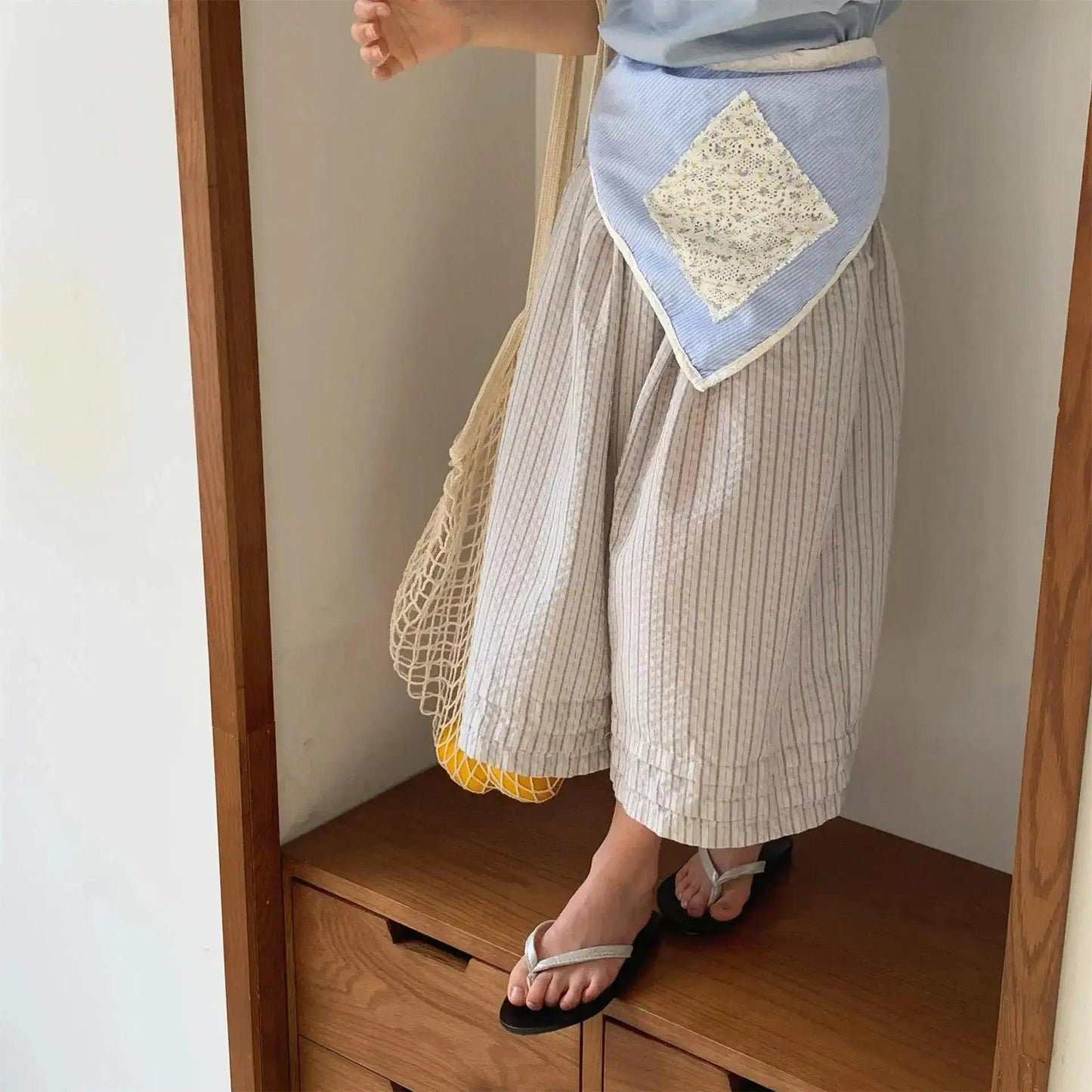  Girls Mosquito Proof Capri Pants Breathable Linen Cotton -  ToylandEU™