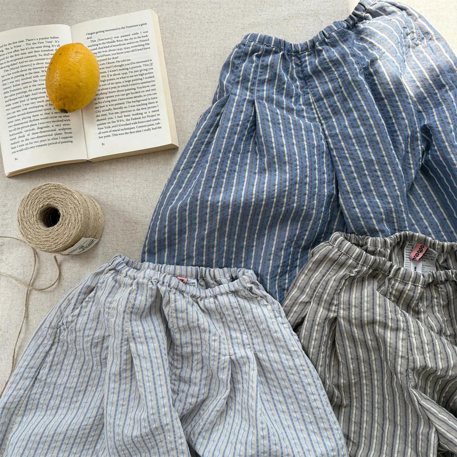  Girls Mosquito Proof Capri Pants Breathable Linen Cotton -  ToylandEU™