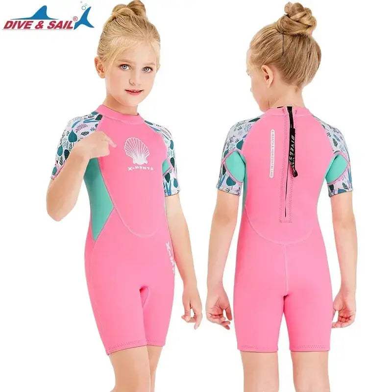 Girls Neoprene Wetsuit 2.5mm Full Body Swimwear For Water Sports - ToylandEU