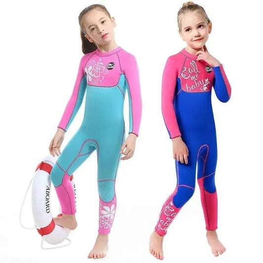  Girls Neoprene Wetsuit 3mm Long Sleeve Keep Warm -  ToylandEU™