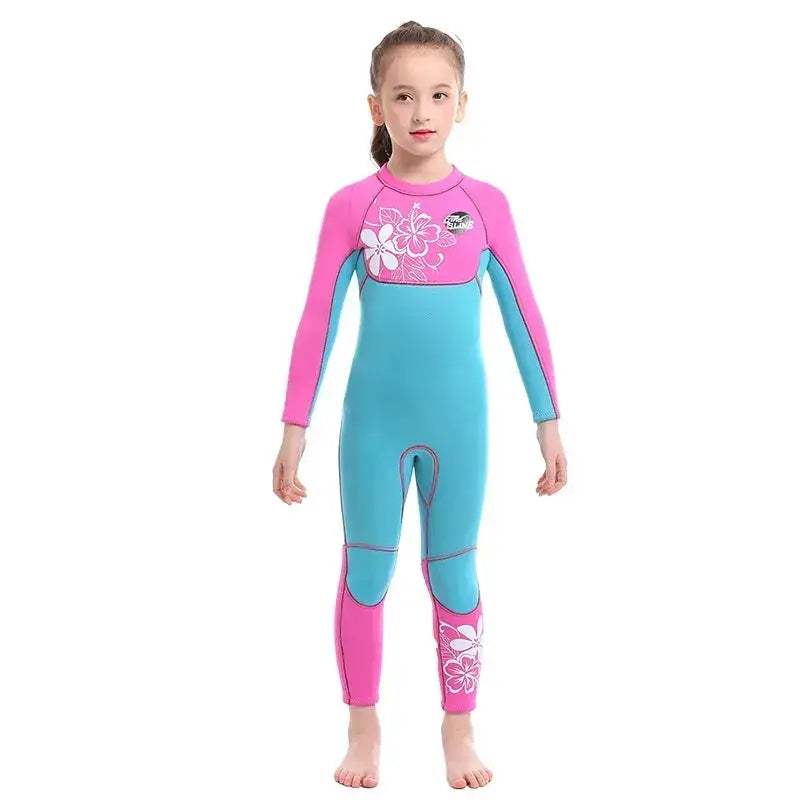 Girls Neoprene Wetsuit 3mm Long Sleeve Keep Warm Surfing - ToylandEU