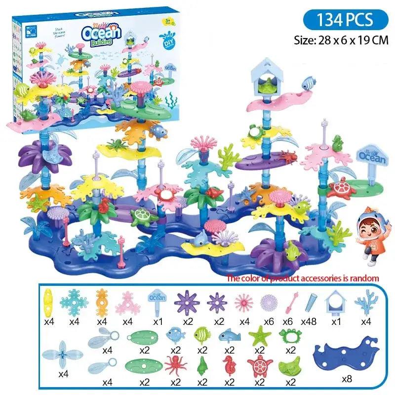  Girls Ocean Coral Building Blocks Creative CE Certified -  ToylandEU™
