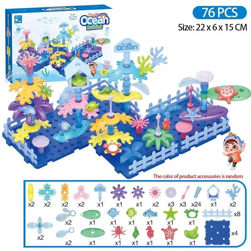  Girls Ocean Coral Building Blocks Creative CE Certified -  ToylandEU™