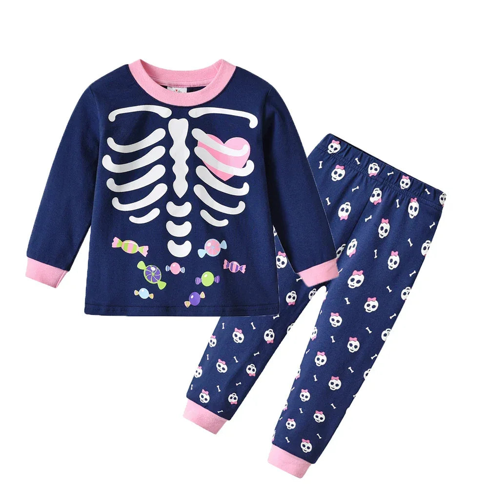 Girls Pajama Sets Halloween Sleepwear Cotton For Winter - ToylandEU