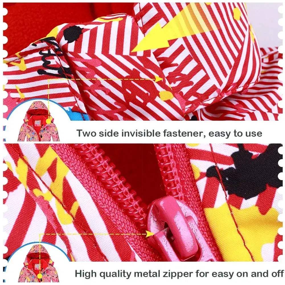Girls Ski Jacket Snow Bibs Set Waterproof Warm Windproof - ToylandEU