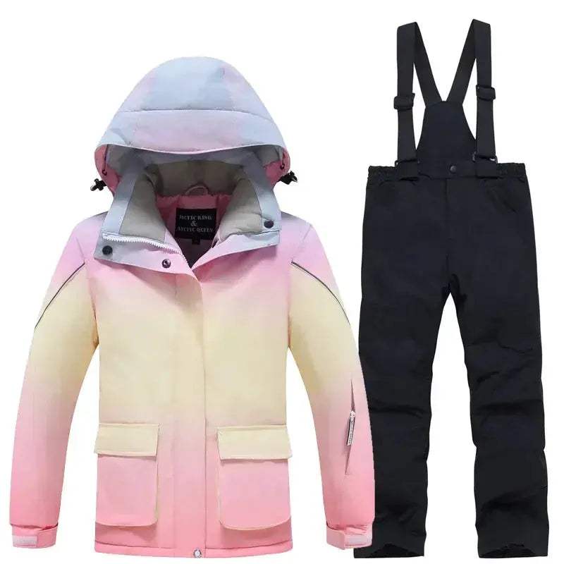 Girls Ski Suit Waterproof Windproof AllinOne Snow Gear - ToylandEU