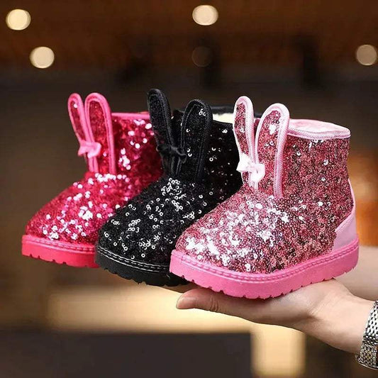  Girls Snow Boots Waterproof Warm Furry Ankle Boots -  ToylandEU™