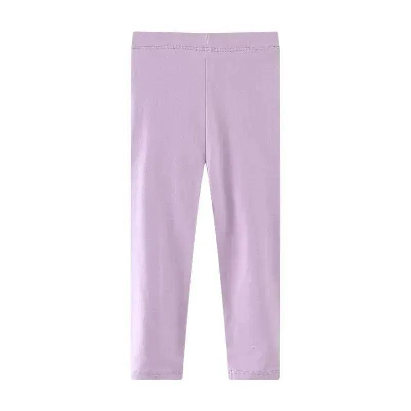  Girls Solid Color Cotton Leggings Waist Slim Fit 4-6Y -  ToylandEU™