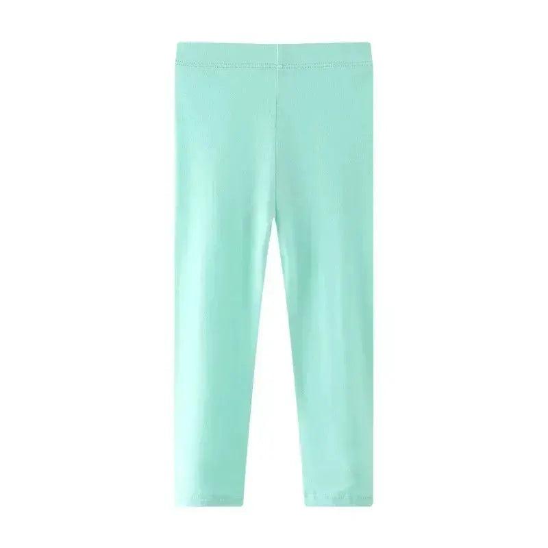  Girls Solid Color Cotton Leggings Waist Slim Fit 4-6Y -  ToylandEU™