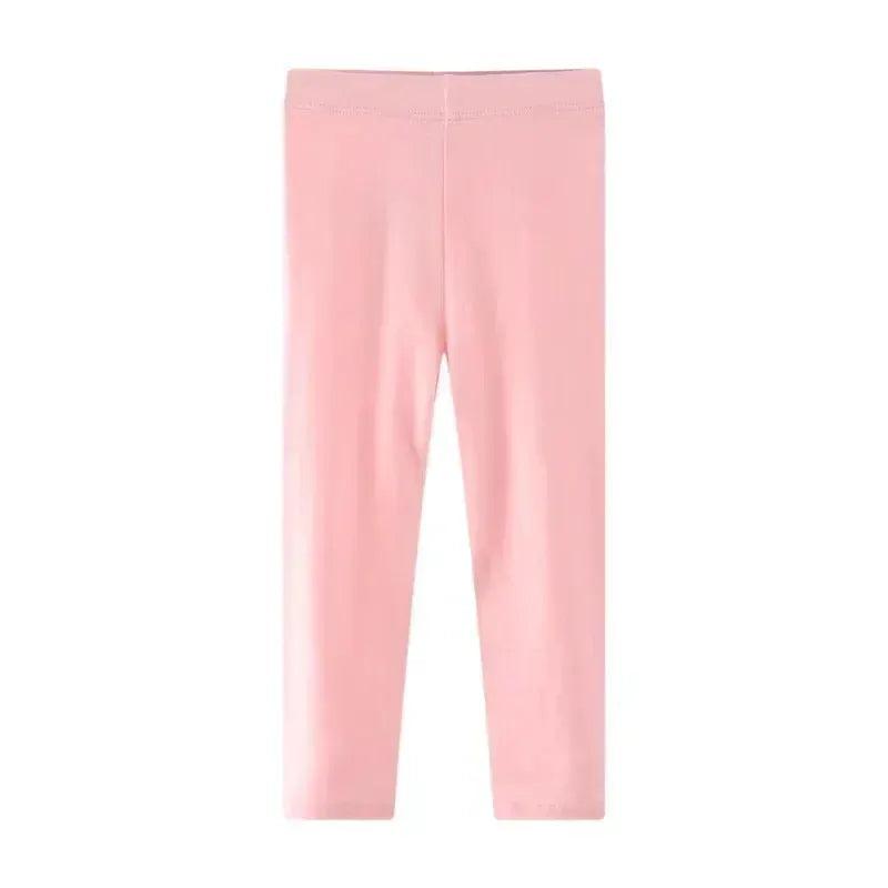  Girls Solid Color Cotton Leggings Waist Slim Fit 4-6Y -  ToylandEU™