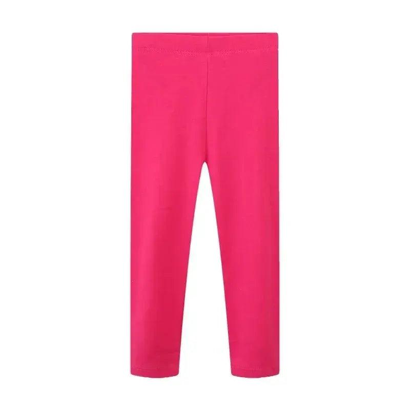  Girls Solid Color Cotton Leggings Waist Slim Fit 4-6Y -  ToylandEU™