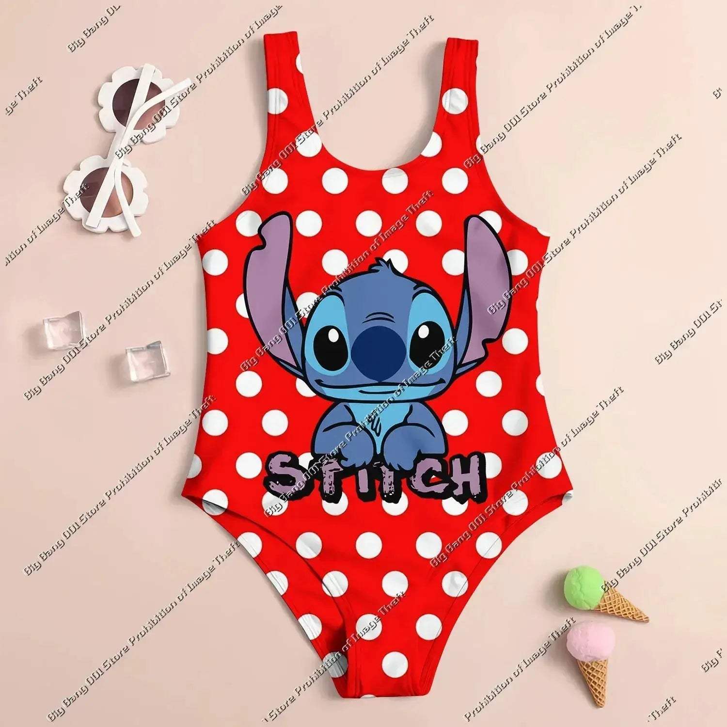 Girls Swimwear Set UV Protection Quick Dry 3D Print - ToylandEU