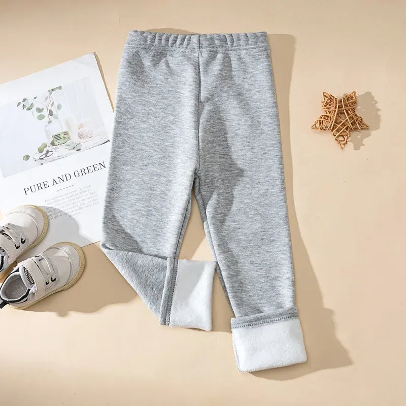 Girls Winter Fleece Lined Ankle Length Pants For Cozy Warmth - ToylandEU
