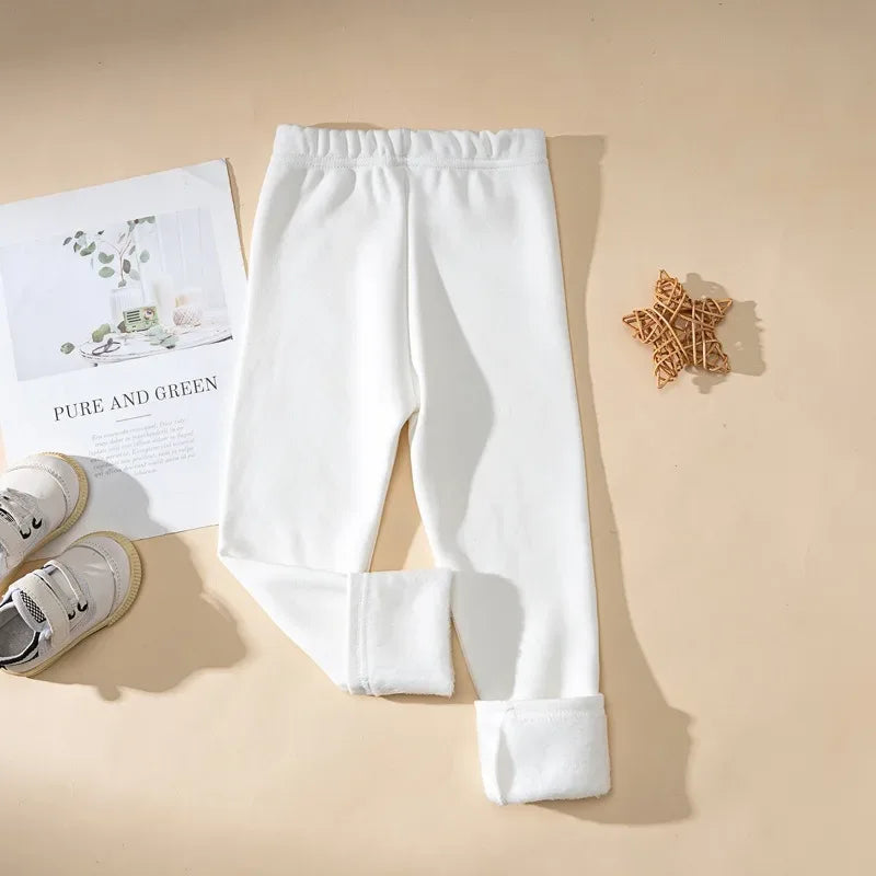 Girls Winter Fleece Lined Ankle Length Pants For Cozy Warmth - ToylandEU