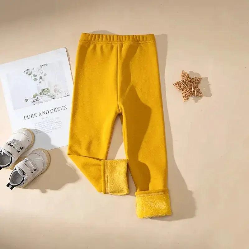  Girls Winter Fleece Lined Pants Ankle Length Comfort -  ToylandEU™