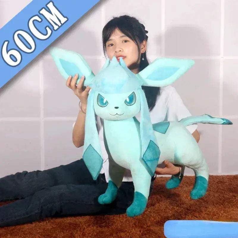 Glaceon Pokemon Plush Oversized Soft Bolster Pillow - ToylandEU