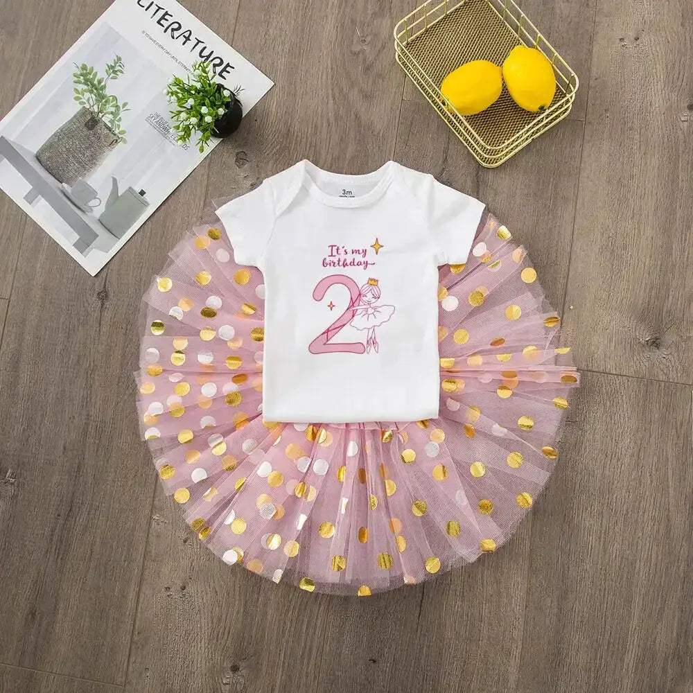  Glam 0-12M Birthday Dress Set Tutu Toyland EU -  ToylandEU™