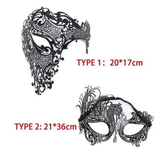 Glam Masquerade Mask Metal Skull Rhinestones Toyland EU -  ToylandEU™