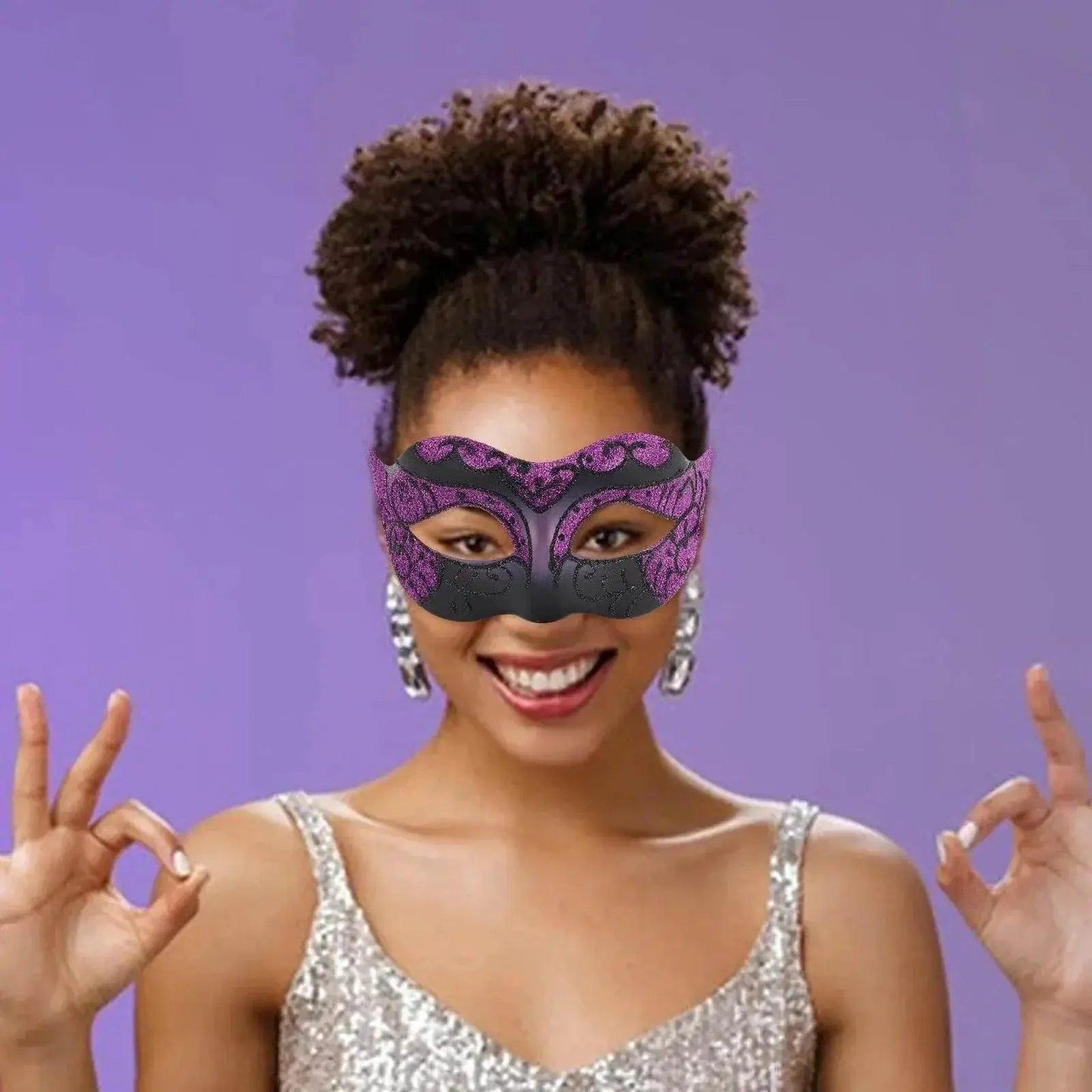  Glam Masquerade Mask Venetian Half Face Toyland EU -  ToylandEU™