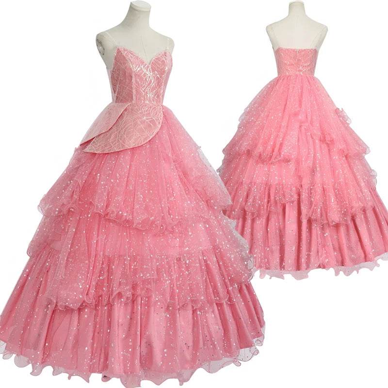 Glamorous Cosplay Costume Pink Glinda Dress For Women - ToylandEU